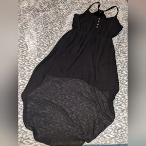 ladies sheer hi-low dress